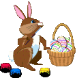 Gif animé Pâques oeuf lapin